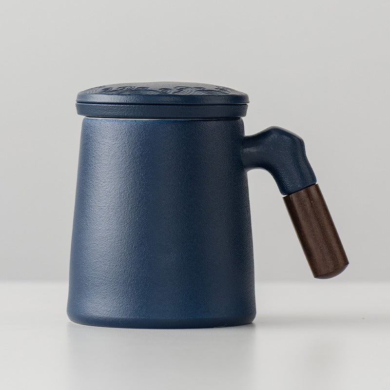 Thousands of Miles of China Ceramic Filter Liner Water Cup China-Chic Office Cup Gift Box Business Enterprise Mug with Cover Gift
