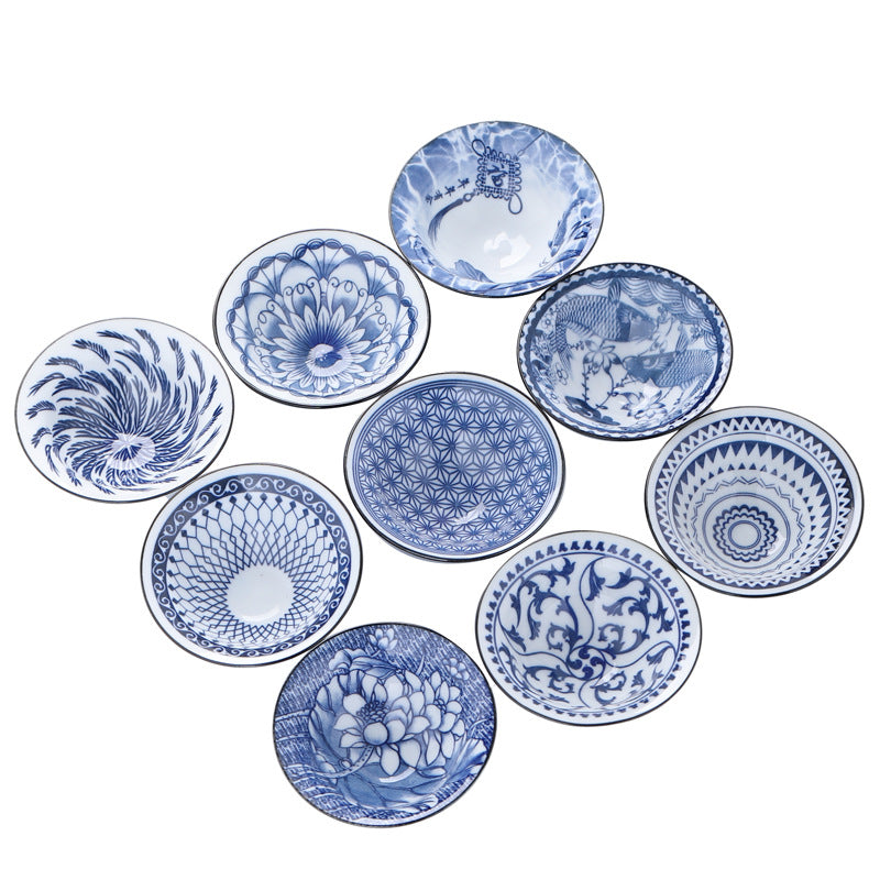 Blue and white hat cup ceramic kung fu small teacup office household single cup master cup tea cup tea set tea cup tea bowl
